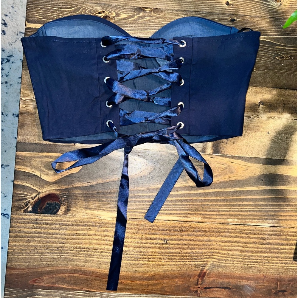 Navy Bustier Top ❤️‍🔥